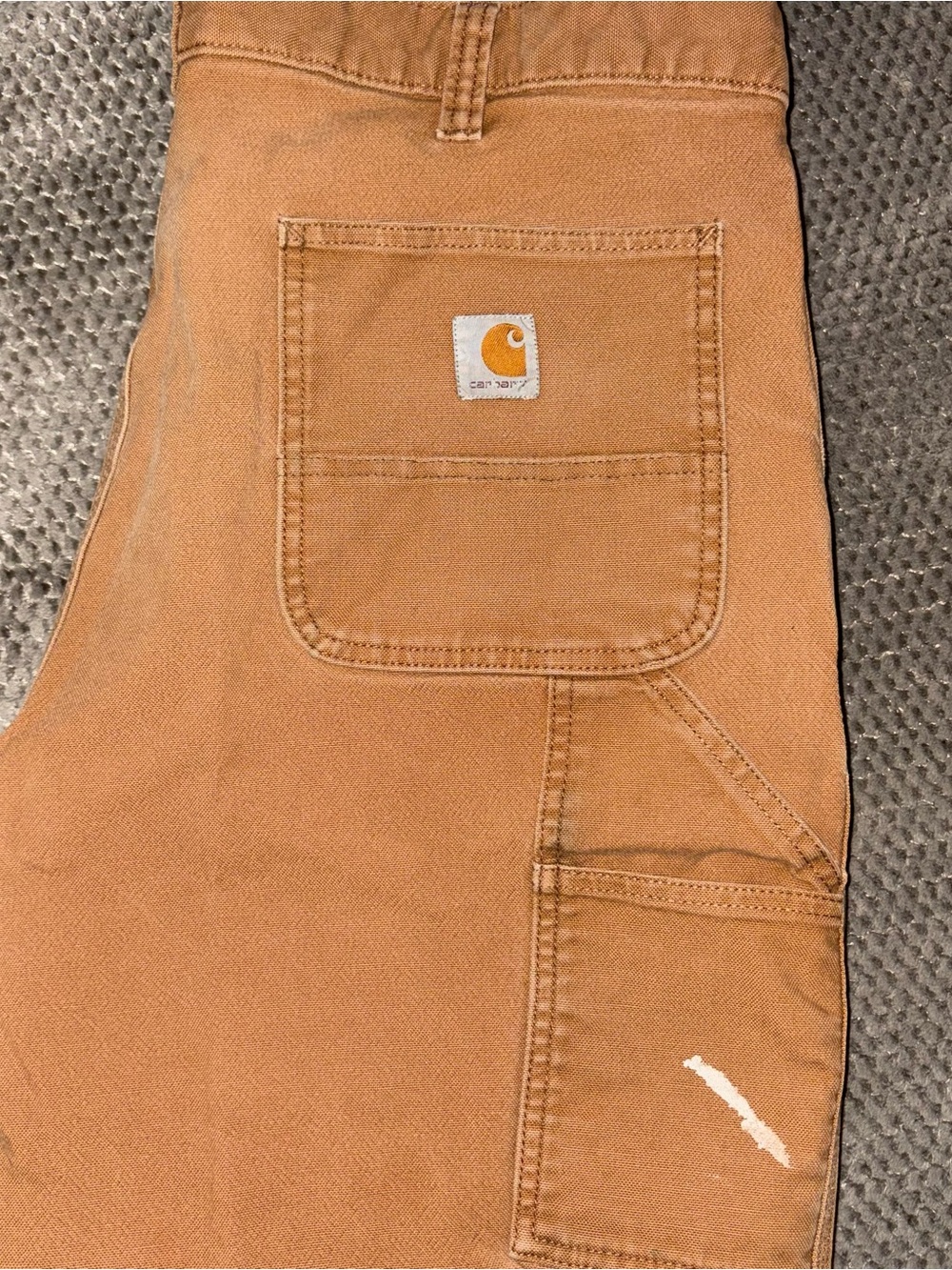 Carhartt Men's Tan Carpenter Jeans - Workwear Pocket Detail